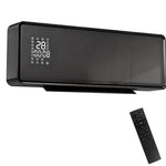 2000W Wall-Mounted Ceramic Heater with 3 Modes, Adjustable Temperature, Timer, Remote Control, and Child Lock – Black