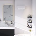 Wall-Mounted Electric Heater with Remote Control, Adjustable Temperature and 12-Hour Timer, 1000W/2000W Power, 45x18.6x11.5cm, White