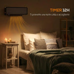 Termoventilatore ceramico da parete PTC 2000 W con timer 12 ore - immagine 6