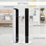 Termoventilatore ceramico 2200 W con oscillazione a 65° e telecomando - immagine 9