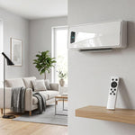 2000W Wall-Mounted Ceramic Fan Heater with 3 Modes, LED Display, Adjustable Thermostat, and 24-Hour Timer – White