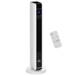 Low-Energy Electric Radiator 1100/2200W with Remote Control, LED Display, and 8-Hour Timer – White