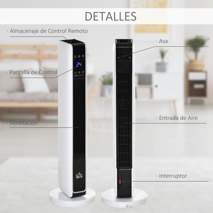 Low-Energy Electric Radiator 1100/2200W with Remote Control, LED Display, and 8-Hour Timer – White