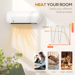 Termoventilatore ceramico da parete 2000 W con termostato e timer - immagine 7