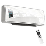 2000W Ceramic Electric Heater with Fan, Adjustable Thermostat, Wall Mounted - White