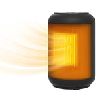 1500W Ceramic Electric Heater with Fan, Timer, Oscillation - Black