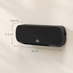 2000W Wall Mounted Ceramic Space Heater, 10-49 DegreesC Temperature, Black