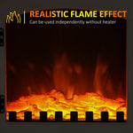1kW-2kW Vintage Electric Fireplace Heater - White