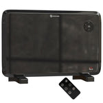 1.2kW Freestand/On-Wall Electric Convector Heater, with Adjustable Thermostat - Black