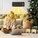 2000W Wall Mounted Heater, 18-45 DegreesC Temperature, Black