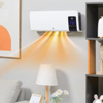 2000W Wall-Mounted Heater, 18-45 DegreesC Temperature, White