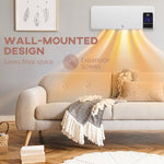 2000W Wall-Mounted Heater, 18-45 DegreesC Temperature, White
