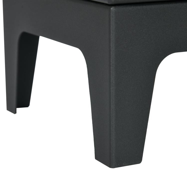 Freestanding Ethanol Fireplace, Steel Bioethanol Fireplace with Stainless Steel Flame Snuffer, 0.9L Tank, 3 Hours Burning Time for Indoor, Black