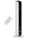 1100W/2200W Space Heater with 65 Degrees Oscillation, Electric Heater with 2 Heat and Fan, 8-Hour Timer, Overheat & Tip Over Protection for Bedroom, 29 inch