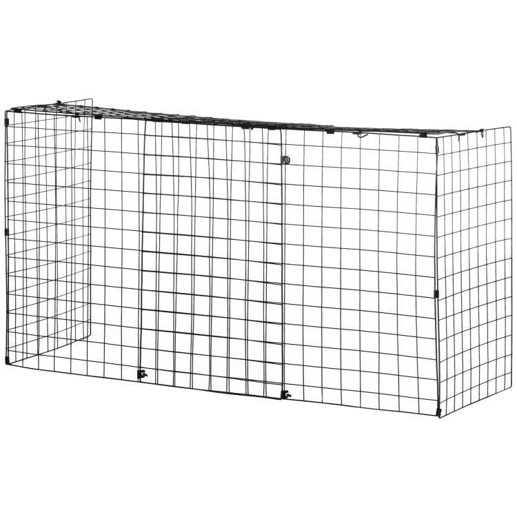 Extendable Fire Guard Screen, Freestanding Fire Screen Spark Guard, Folding Fireplace Cover, Wire Mesh, Child & Pet Safety Barrier for Fireplaces, 81.5-160cm, Black
