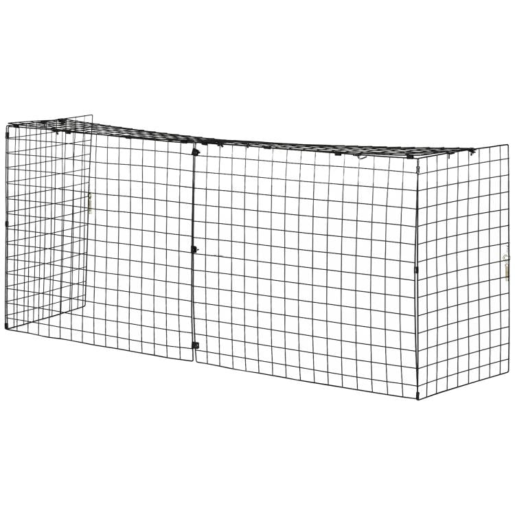 Extendable Fire Guard Screen, Freestanding Fire Screen Spark Guard, Folding Fireplace Cover, Wire Mesh, Child & Pet Safety Barrier for Fireplaces, 81.5-160cm, Black
