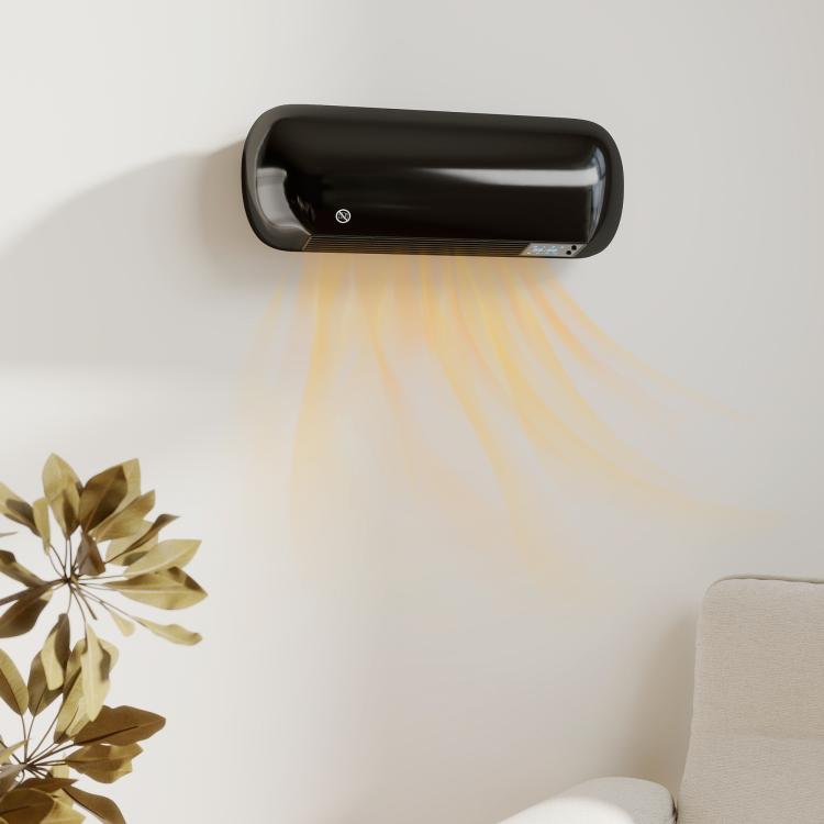 Termoventilatore ceramico da parete 2000 W con timer e telecomando - immagine 3