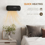 Termoventilatore ceramico da parete 2000 W con timer e telecomando - immagine 6