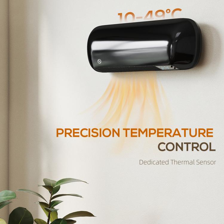 Termoventilatore ceramico da parete 2000 W con timer e telecomando - immagine 9