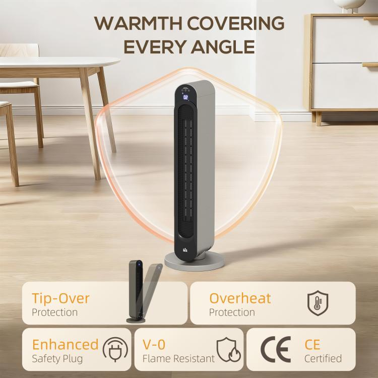 2kW PTC Ceramic Tower Heater, 10-35 DegreesC Temperature Range