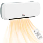 2000W Wall Mounted Ceramic Space Heater, 10-49 DegreesC Temperature, White