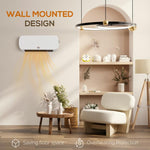2000W Wall Mounted Ceramic Space Heater, 10-49 DegreesC Temperature, White