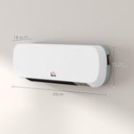 2000W Wall Mounted Ceramic Space Heater, 10-49 DegreesC Temperature, White