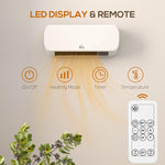 2000W Wall Mounted Ceramic Space Heater, 10-49 DegreesC Temperature, White