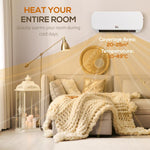2000W Wall Mounted Ceramic Space Heater, 10-49 DegreesC Temperature, White