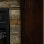 1800W Electric Fireplace with Heater, Remote Control, and Overheat Protection – Decorative Fireplace (Dark Brown)