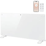 Smart Panel Heater Wall Mounted Freestanding, Electric Heater with Weekly Timer, Open Window & Anti-Frost, 2000W, White