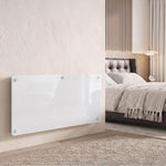 Smart Panel Heater Wall Mounted Freestanding, Electric Heater with Weekly Timer, Open Window & Anti-Frost, 2000W, White
