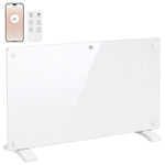 1500W Smart Panel Heater Wall Mounted & Freestanding, Electric Heater with Weekly Timer, Open Window & Anti-Frost, White