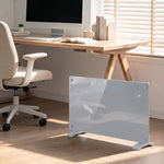1500W Smart Panel Heater Wall Mounted & Freestanding, Electric Heater with Weekly Timer, Open Window & Anti-Frost, Grey