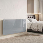 2000W Smart Panel Heater Wall Mounted & Freestanding, Electric Heater with Weekly Timer, Open Window & Anti-Frost, Grey