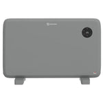 1200W Electric Convector Heater, Freestanding or Wall Mounted, Space Heater with Adjustable Thermostat, Timer, Grey