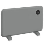 1200W Electric Convector Heater, Freestanding or Wall Mounted, Space Heater with Adjustable Thermostat, Timer, Grey