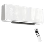 2000W Ceramic Electric Heater with Fan, Adjustable Thermostat, Wall Mounted - White