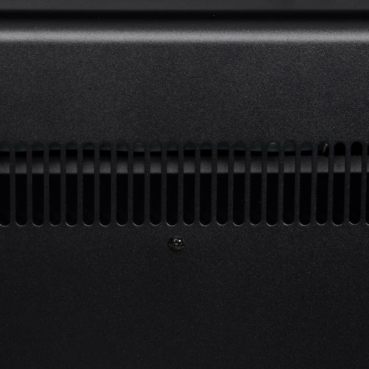 1800W Electric Fireplace with Flame Effect and Remote Control – Wood, Metal, and Glass – 96.5 x 22 x 81.7 cm – Light Grey
