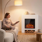 Caminetto elettrico con mobile TV, fiamme 3D e telecomando - immagine 12