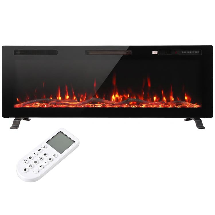 Camino elettrico slim 127 cm 3 in 1 con fiamme LED personalizzabili