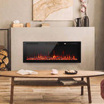 Camino elettrico slim 127 cm 3 in 1 con fiamme LED personalizzabili - immagine 12