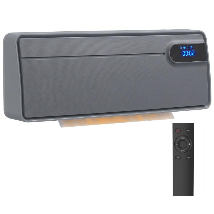 Termoventilatore ceramico da parete Wi-Fi 2000 W grigio
