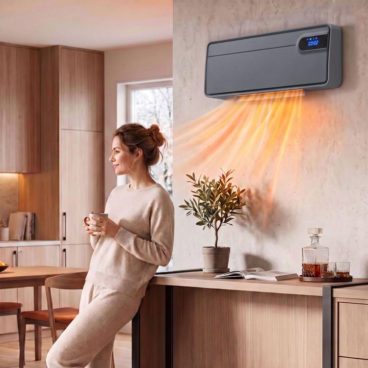 Termoventilatore ceramico da parete Wi-Fi 2000 W grigio - immagine 12
