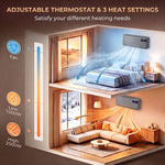 Termoventilatore ceramico da parete Wi-Fi 2000 W grigio - immagine 8