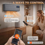 Termoventilatore ceramico da parete Wi-Fi 2000 W grigio - immagine 9