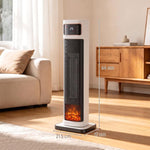 Portable Space Heater, 2000W Ceramic Heater with 4 Modes (Eco Mode), Adjustable Thermostat, Remote, Low Energy