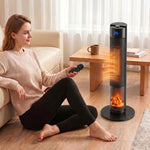 Termoventilatore a torre ceramico 2000 W con fiamma 3D - immagine 4