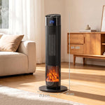 Termoventilatore a torre ceramico 2000 W con fiamma 3D - immagine 5