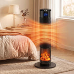 Termoventilatore a torre ceramico 2000 W con fiamma 3D - immagine 6